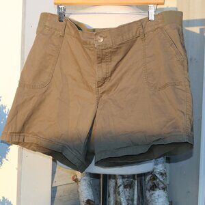 Lee Riders Mocha Brown Midrise Stretch Cotton Back Wide Elastic Waist Sz 22